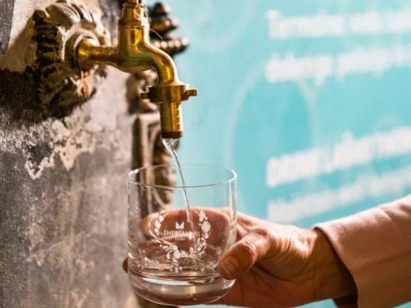 termalni izvor in pitnik zdravilne vode